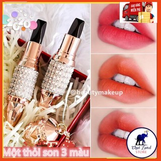 Son 3 màu Kim Cương AGAG dưỡng ẩm siêu lì