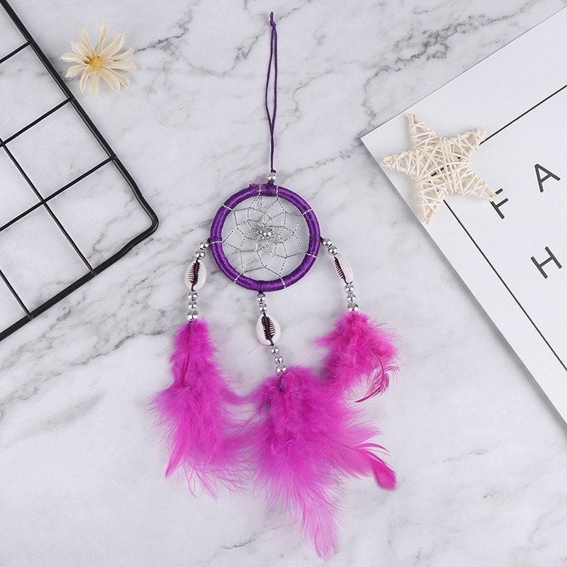 Bùa đuổi bắt giấc mơ Dream Catcher màu trắng treo trang trí nội thất