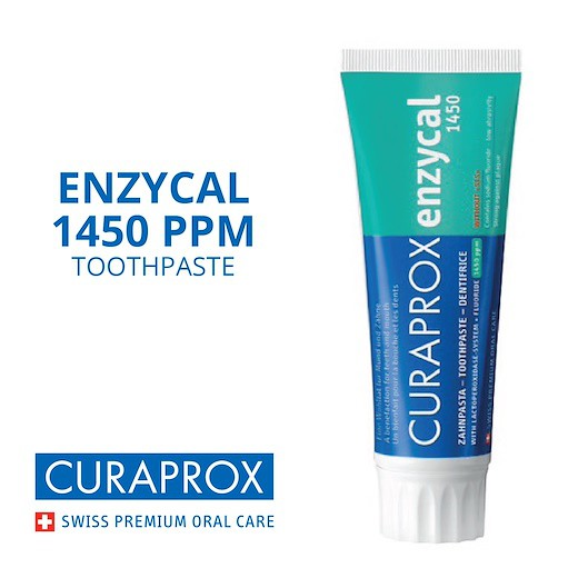 Kem đánh răng Curaprox Enzycal 1450 ngừa sâu răng 75ml