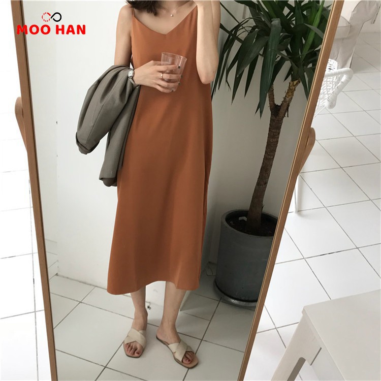 [BIGSIZE MOOHAN] ⚡️𝐌𝐈𝐄̂̃𝐍 𝐏𝐇𝐈́ 𝐒𝐇𝐈𝐏⚡️ĐẦM BIGSIZE 2 DÂY DÁNG SUÔNG DÀI CỔ CHỮ V NHIỀU MÀU SẮC | BigBuy360 - bigbuy360.vn