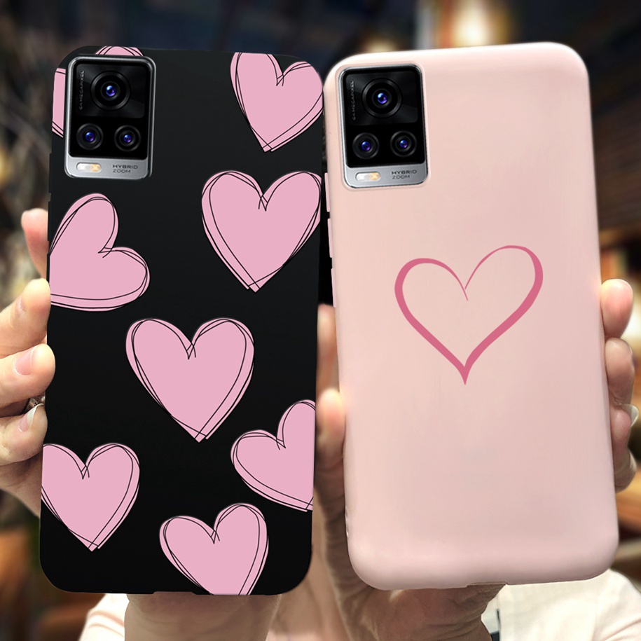Ốp điện thoại TPU màu kẹo chống rơi chống sốc cho Vivo V20 Vivo V2025 V2024 6.44 inch