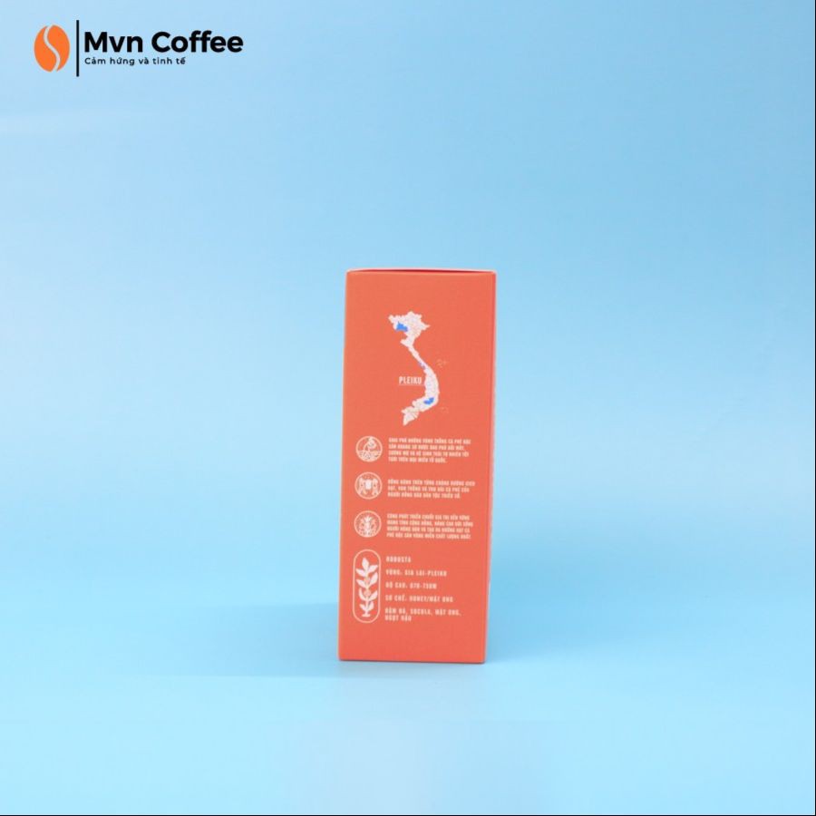 Cafe Đặc Sản Phin Giấy tiện lợi Shin Cà Phê Thượng Hạng - DripBag Plekiu Robusta (5 gói) 60g - Hương Vị đậm đà, socola