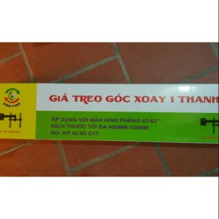 Giá Treo Tivi Góc 42-63" Khung Lắp Ghép 1 Thanh