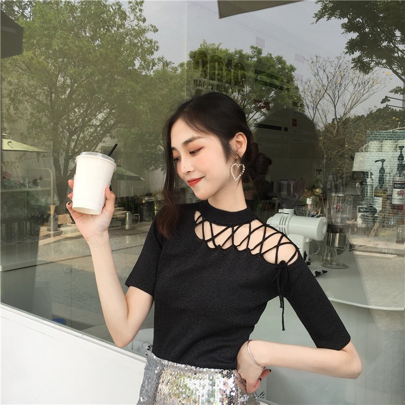 Áo thun tay ngắn phong cách Hàn Quốc cho nữ