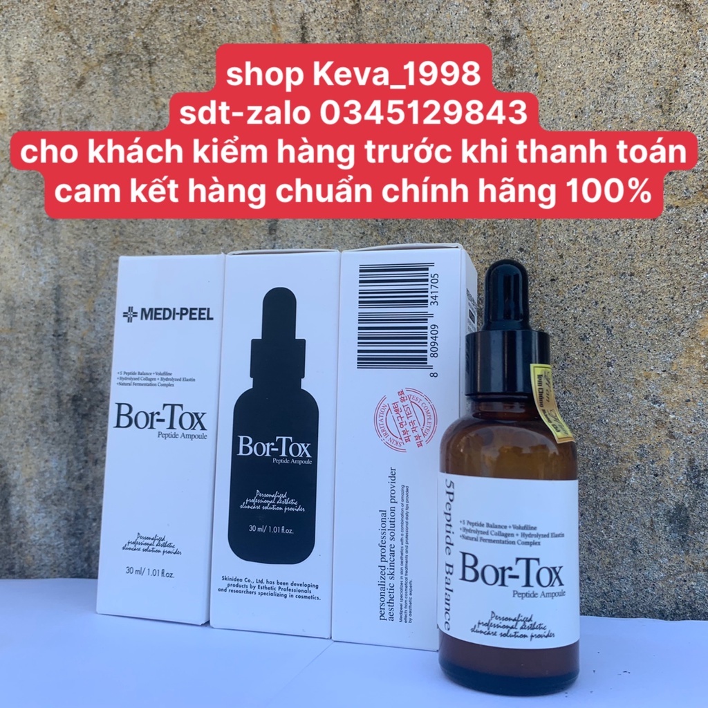 ( cam kết chuẩn chính hãng 100% )-Tinh chất chống lão hóa căng bóng da Medi Peel Bortox Peptide 30ml