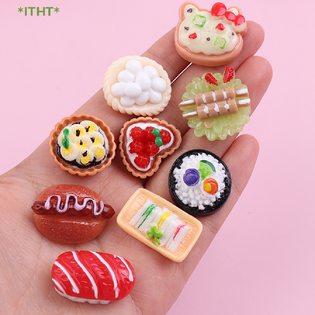 Set 2 / 5 Đồ trang trí Thức Ăn Mini Trang Trí Nhà Búp Bê Mới