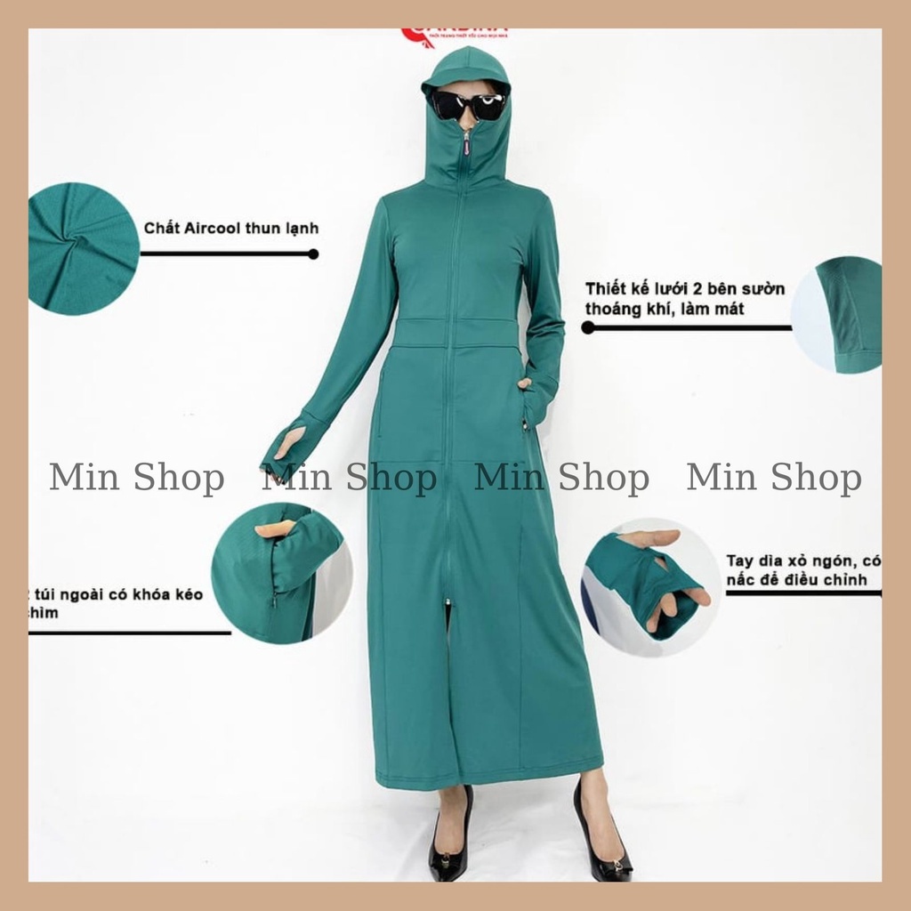 ☬Áo Choàng Chống Nắng Nữ 2 Lớp Dày Dặn | BigBuy360 - bigbuy360.vn