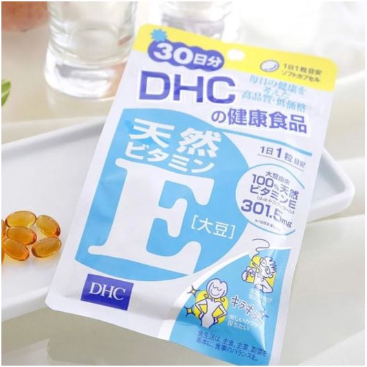 Viên Uống Bổ Sung Vitamin E DHC Natural Vitamin E