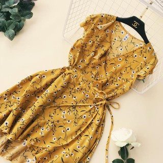 (ORDER) Váy hoa nhí cổ V