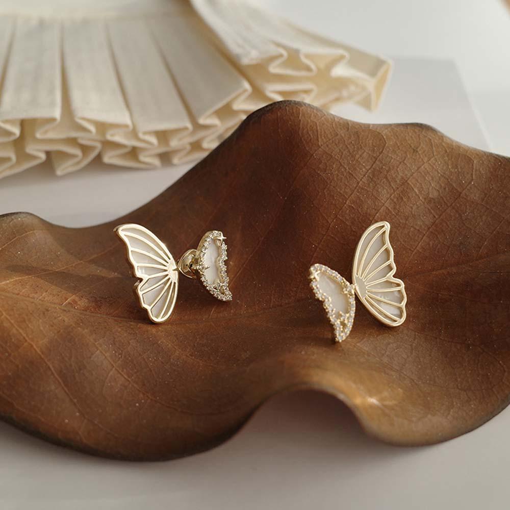 Khuyên Tai Hình Bướm Đơn Giản Thời Trang Cho Nữ