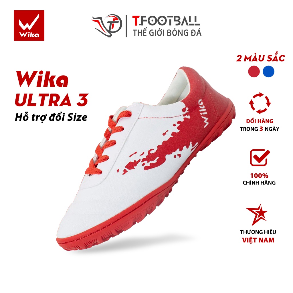 Giày Đá Bóng Wika Ultra 3 Bata Khâu Full Đế Chắc Chắn