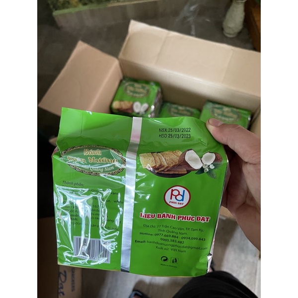 Bánh dừa nướng Phúc Đạt đặc sản Quảng Nam 180g/1goi loại Đặc Biệt Ngon