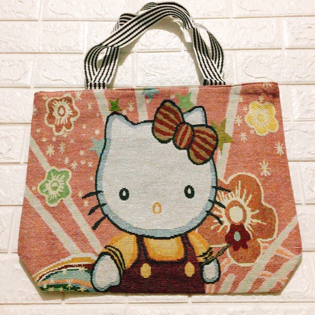 Túi thổ cẩm hoạt hình (SIÊU TO) 38*45cm .