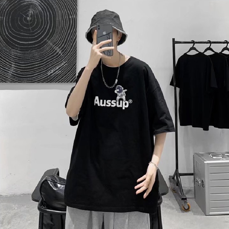 Áo Thun Tay Ngắn Dáng Rộng In Chữ Size M-8XL Thời Trang Mùa Hè Cho Nam