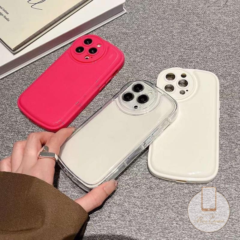 Ốp Điện Thoại Đệm Khí Chống Sốc Màu Trơn Đơn Giản Cho iPhone 7 8 6 6S Plus 11 13 12 Pro MAX XR X XS MAX SE 2020