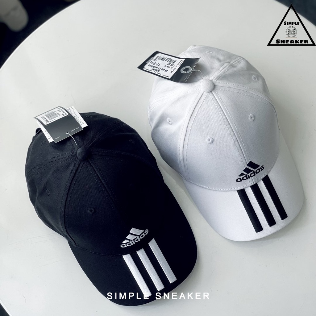 Mũ Nón Adidas Chính Hãng FREESHIP Adidas Sport 3S CT Black Cap Chuẩn Auth - Mũ Lưỡi Trai Adidas Unisex- Simple Sneaker