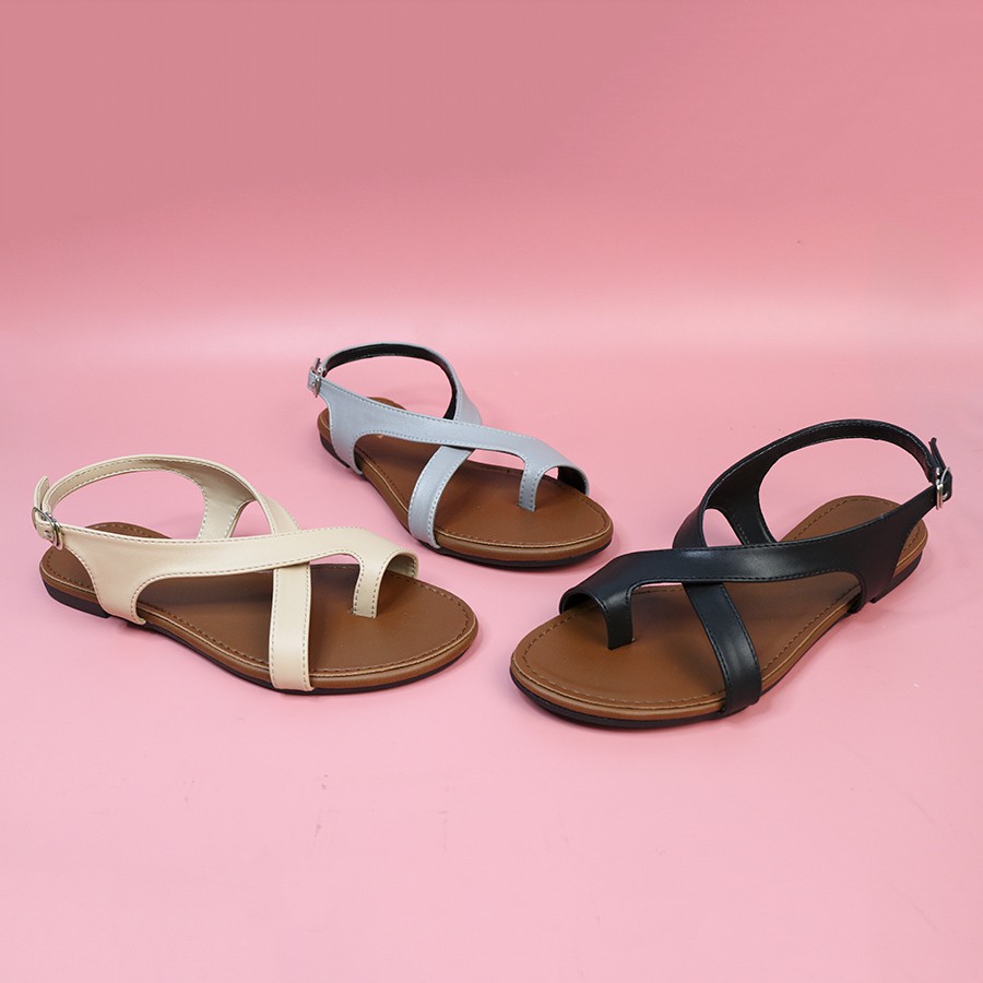 (FREESHIP) Giày sandal bệt xỏ ngón chéo dây mảnh thời trang nữ đi học, công sở, đi dạo, đi chơi thường ngày