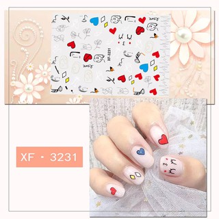Bộ sticker dán móng tay