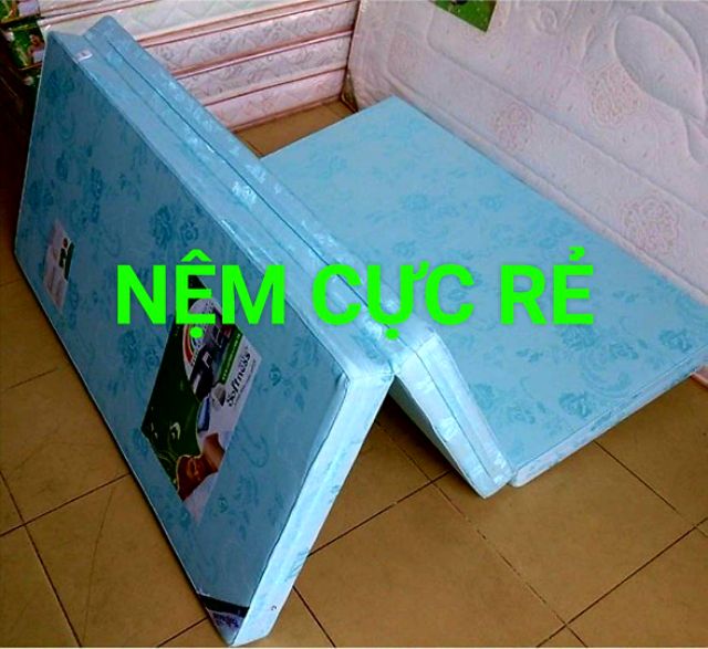 nệm bông ép hàn quốc xếp 3 mới 1m6x2mx10cm