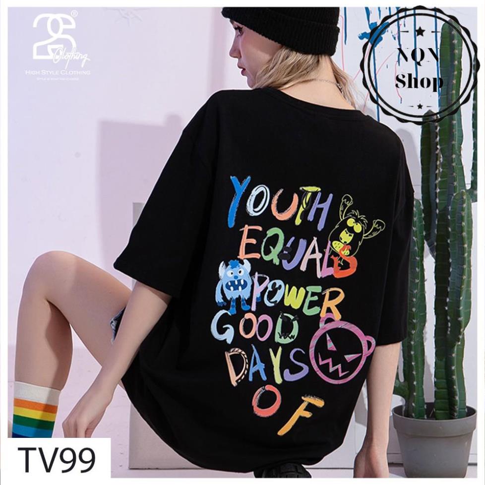 Áo Thun Tay Lỡ NQN Shop Áo Phông Unisex Nam Nữ Cotton Oversize Form Rộng Giá Rẻ In Hình Chữ Màu Sắc Thời Trang TV99 | BigBuy360 - bigbuy360.vn