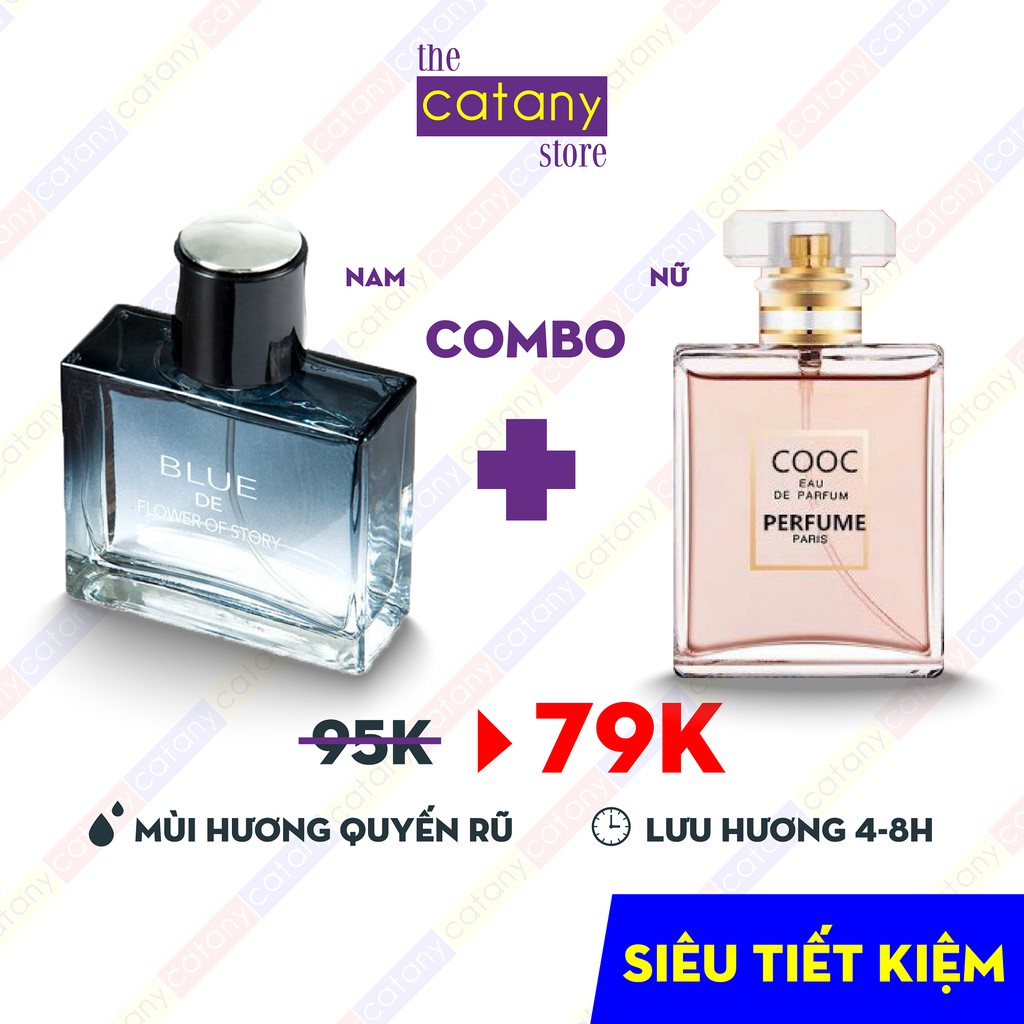 COMBO 2 CHAI NƯỚC HOA NAM+NỮ 50ML HÀNG NỘI ĐỊA SIÊU TIẾT KIỆM