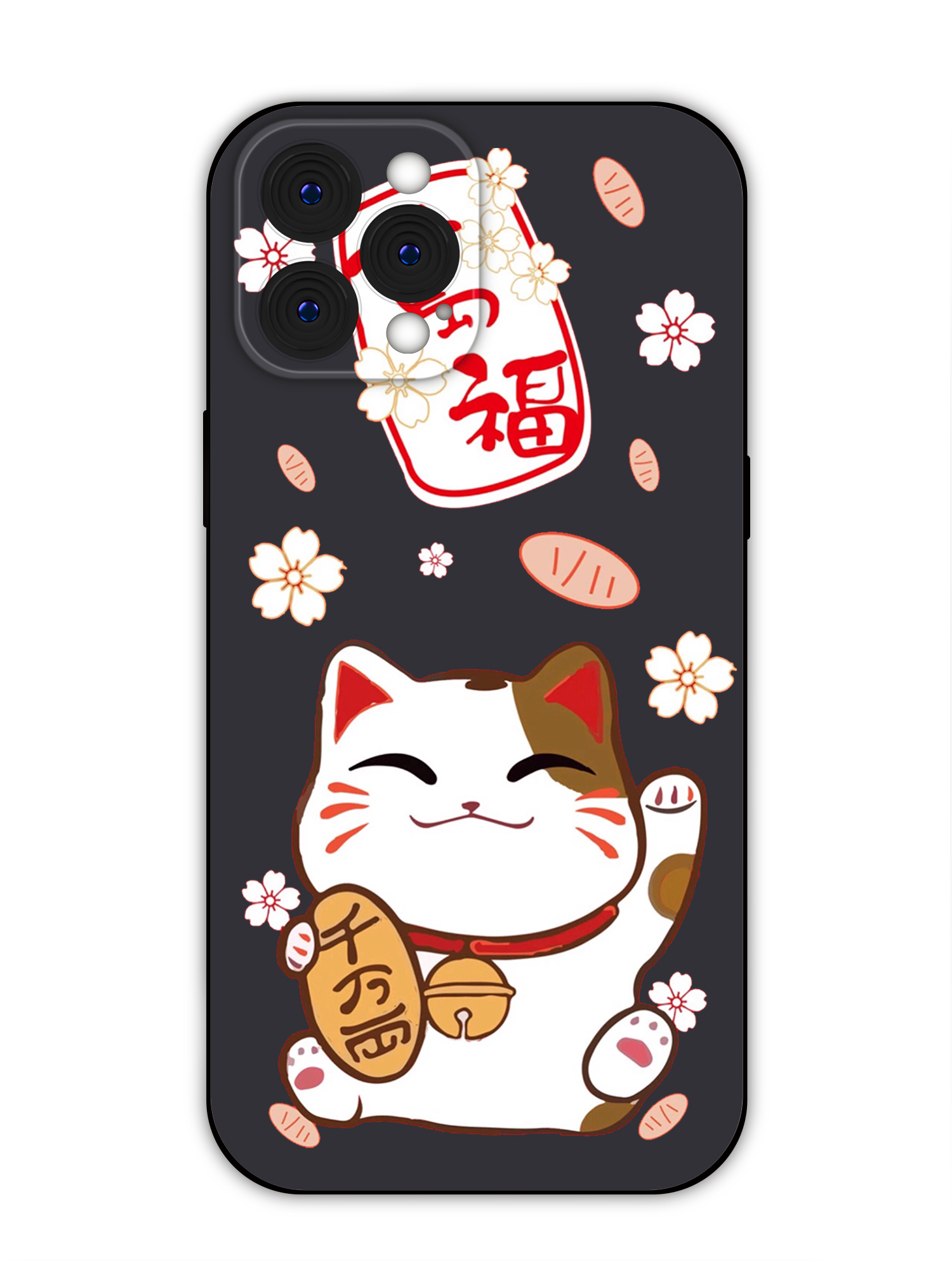 Iphone bumper Lucky Cat silicone case iPhone 12 soft case IPhone 7 8 Plus SE 2020 iPhone 11 pro max iPhone X XR Xsmax cover