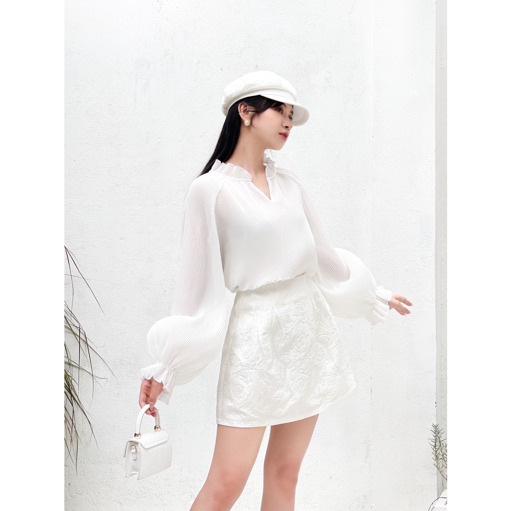 [Mã FAMARAL2 giảm 10K đơn 50K] Selena blouse - Áo sơ mi dập ly