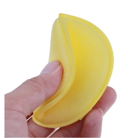 Mút xốp, bọt biển đánh bóng sơn ô tô, xe máy chuyên dụng 1 Miếng Bọt Biển Tròn Màu Vàng Để Sơn Xe Hơi Tiện Dụng Và Bền Miếng xốp đánh bóng xe hơi chống trầy xước