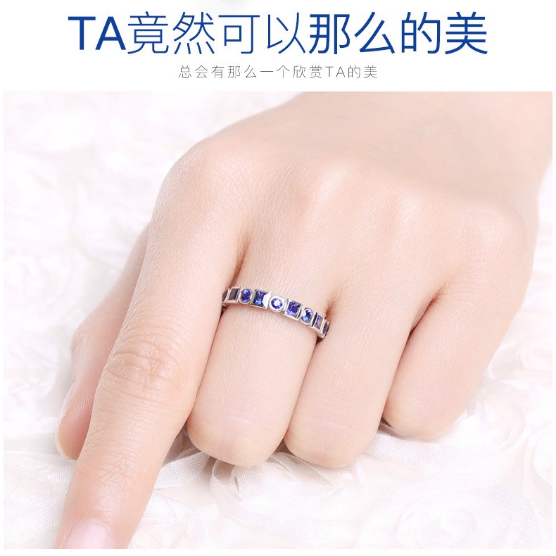 Nhẫn Kim Loại Khảm Đá Màu Thanh Lịch Sang Trọng Cho Nữ