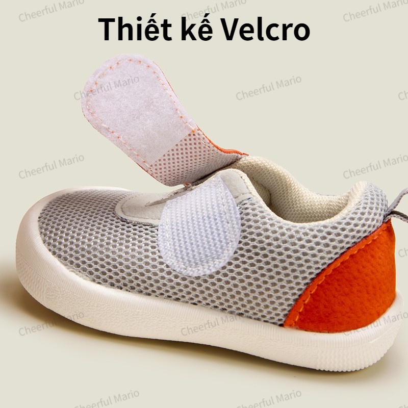 Giày sandal Cheerful Mario đế mềm chống trượt thoáng khí thời trang cho em bé 0-1 tuổi