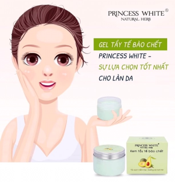 ( HÀNG MỚI CHÍNH HÃNG ) TẨY TẾ BÀO CHẾT PRINCESS WHITE