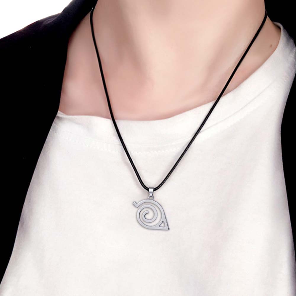 MARTIN1 Unisex Pendant Necklace Japanese Anime Symbol Logo Anime NARUTO Gift Kakashi Leaf Village Konoha Jewelry Metal Uzumaki Naruto Uchiha Itachi Cosplay Props/Multicolor