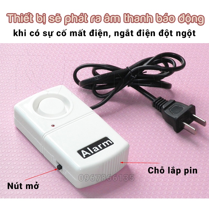 Thiết bị báo động mất điện, chập điện, cúp điện 1 pha/3 pha