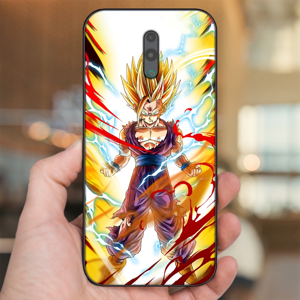 Ốp lưng Oppo Reno viền đen in hình Gohan Dragon Ball