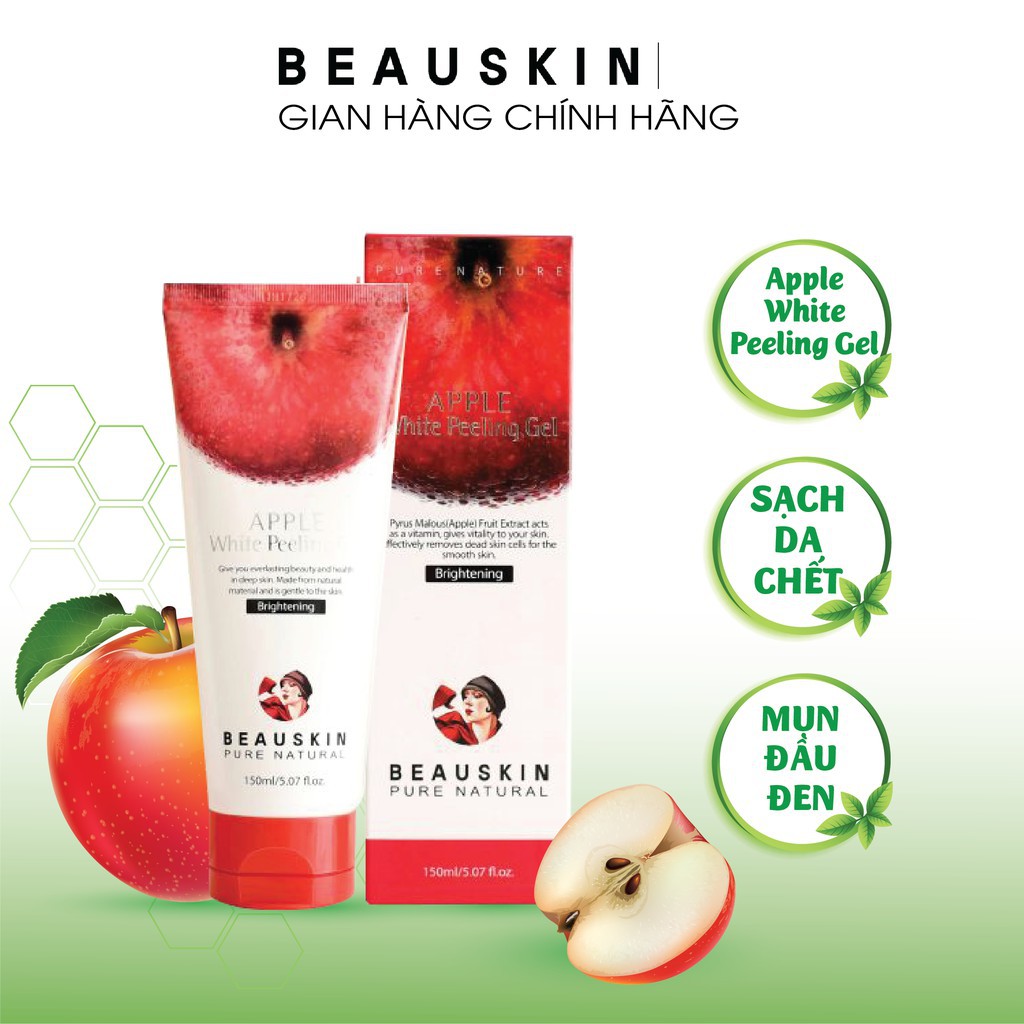 Gel tẩy tế bào chết táo Beauskin Apple White Peeling Gel 150ml