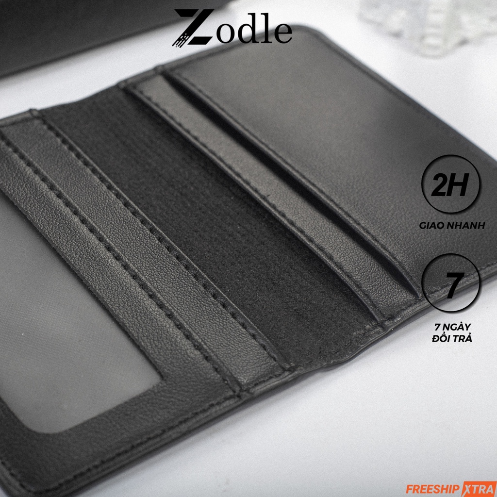 Bóp Ví Nam Mini Ví Da Nam nhỏ gọn cầm tay đựng tiền thẻ nhiều ngăn thời trang Zodle MN04