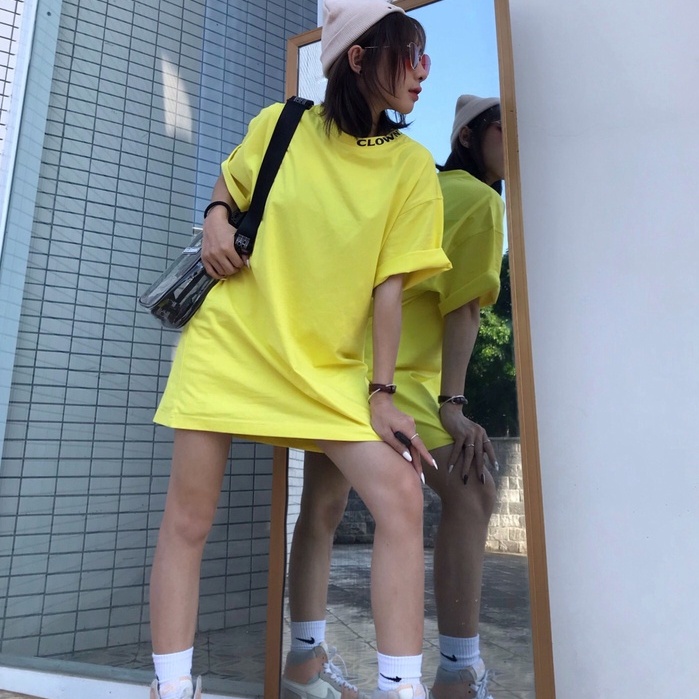 Áo thun tay lỡ local brand Clownz Basic V1 nhiều màu, phông trơn cổ tròn form rộng, cotton, unisex nam nữ