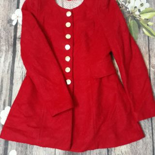 Áo dạ đỏ dáng xòe size S/M