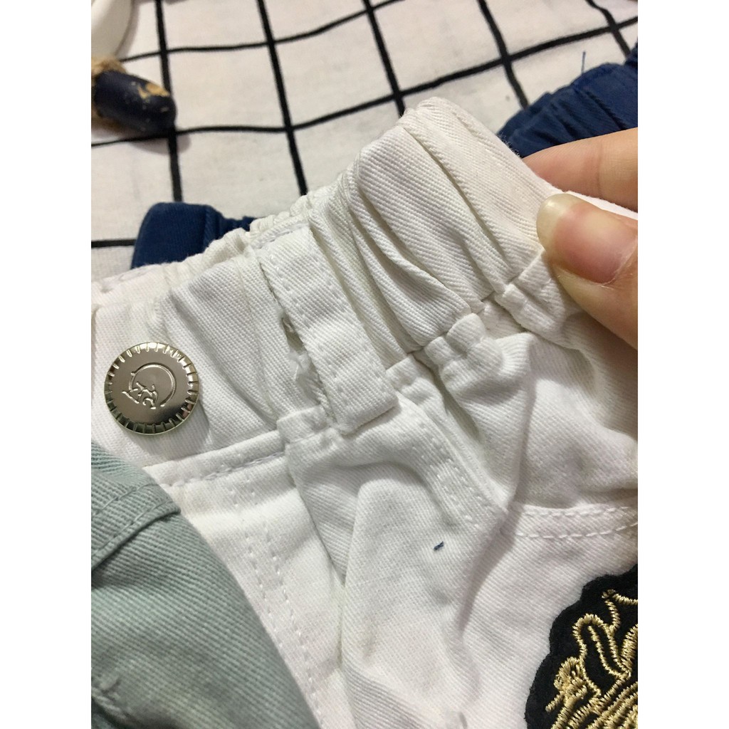 Quần kaki đùi túi cúc cực đẹp cho bé trai - QKDTC