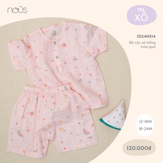 Bộ cộc xô hồng hoa quả