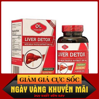 HẠ GIÁ Viên Uống LIVER DETOX Bảo Vệ Chức Năng Gan (60 Vien) HẠ GIÁ
