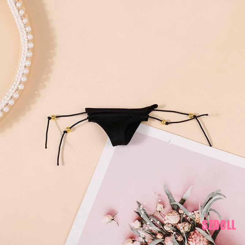 1 Quần Lót Đính Hạt Vàng Đen Gợi Cảm Tỉ Lệ 1/6 Ts2Szdoll