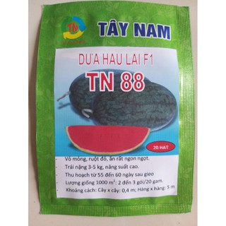 Hạt giống dưa hấu Tây Nam gói 20 hạt