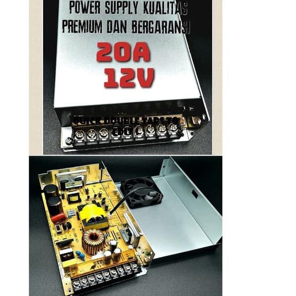 Bộ Nguồn 12v / 20a + Quạt 1 Năm Chất Lượng Cao