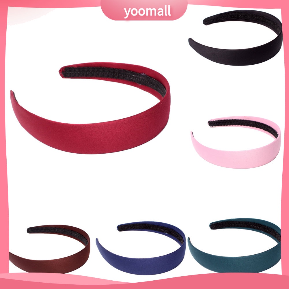 Băng Đô Cài Tóc Màu Trơn Thời Trang