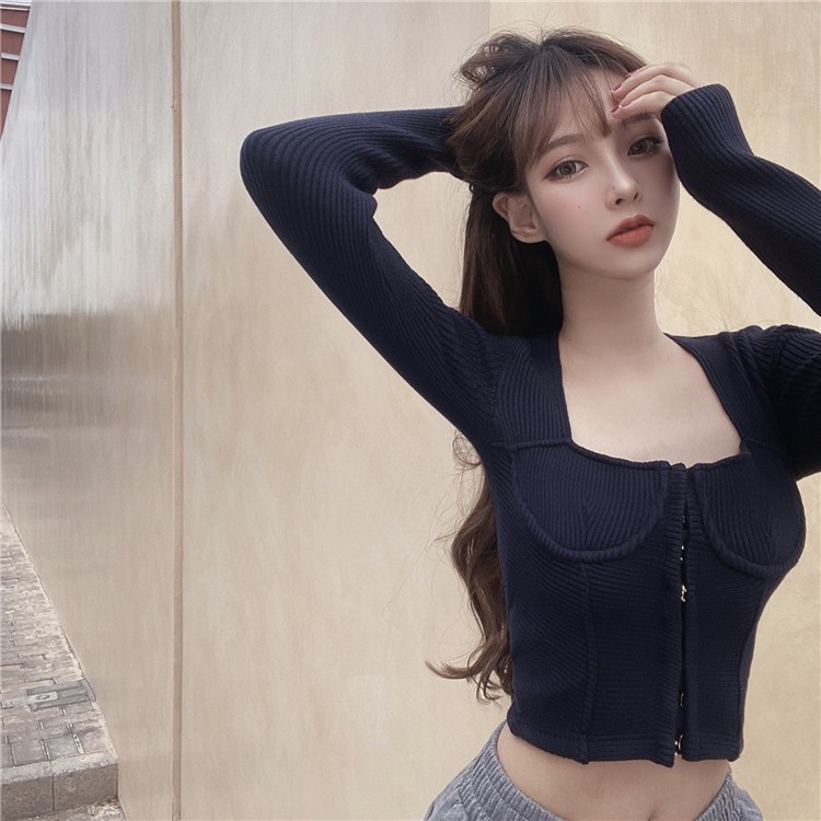 Áo thun gân nữ tay dài Emilyshop