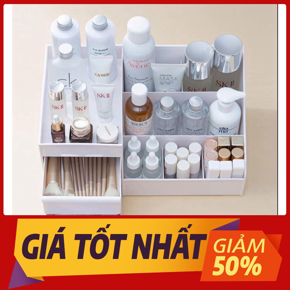Kệ mỹ phẩm nhựa đa năng nhiều ngăn siêu tiện dụng và thẩm mĩ.