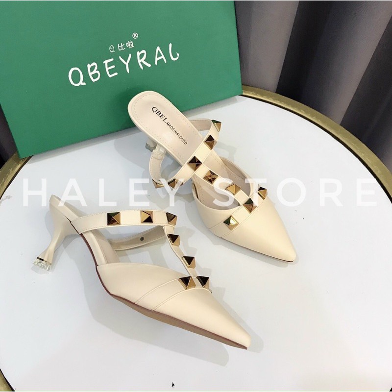 Sục nữ tán đinh to siêu hot gót 5cm sang chảnh đi chơi đi tiệc đi làm HALEY STORE
