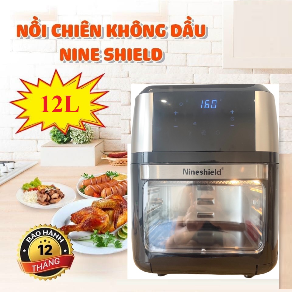 [Mã ELHADEV giảm 4% đơn 300K] NỒI CHIÊN KHÔNG DẦU NINE SHIELD DUNG TÍCH 8L/10L/10,5L/12L [ HOT ] ( 1995 GIA DỤNG )