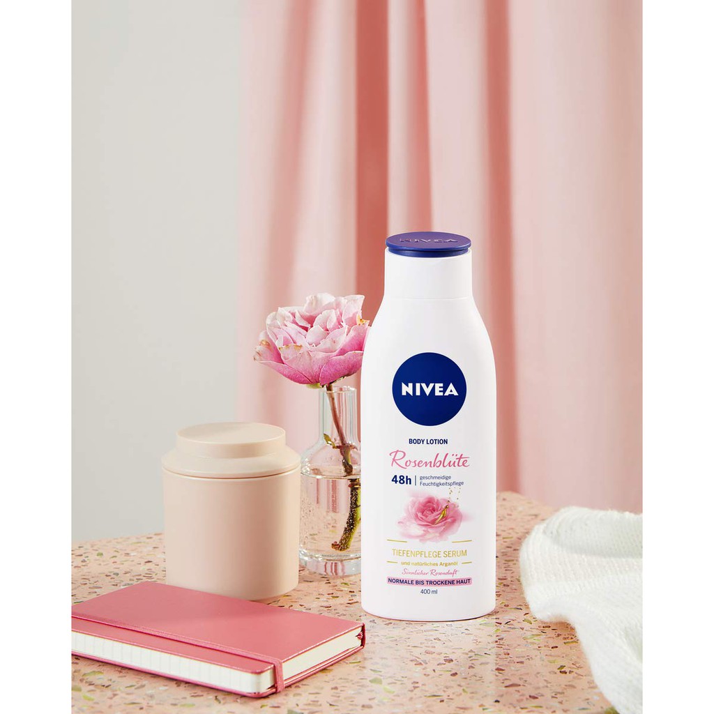 Dưỡng thể Hoa Hồng  Nivea Rosenblute 400ML – Nội Địa Đức